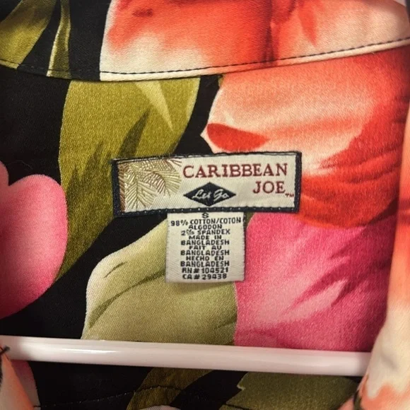 Caribbean Joe women’s multicolored floral button up jacket size small - Picture 2 of 10